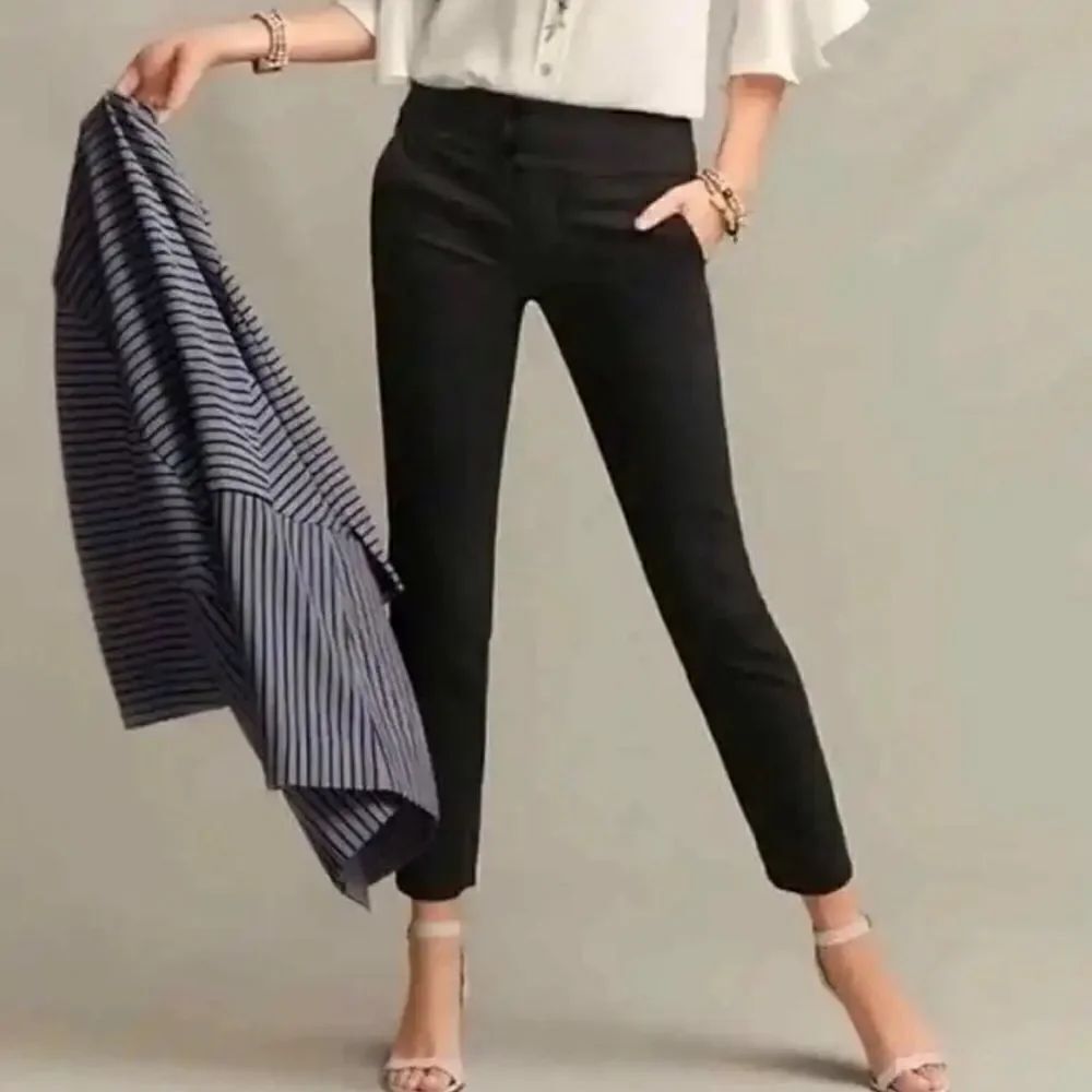 Cabi Black Hero Trouser Slim Ankle Pants